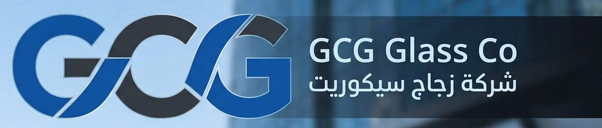 شعار مؤسسة الابداع العالمي للزجاج بالدمام